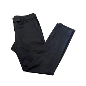 JOE FRESH Dark Grey Straight Leg Mid Rise Dress Pant Trouser 8